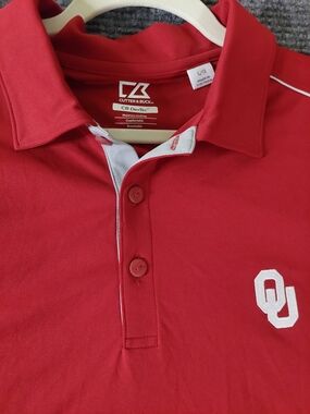 Cutter & Buck Red OU Polo Shirt - Men's